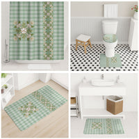Liko Kukui Hawai'i Palaka Squares Maile Leaf Bathroom Set Flowers Hawaiian Quilt Patterns LT9 - Polynesian Pride