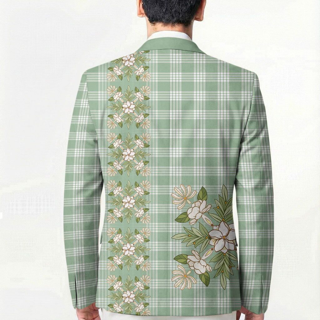 Liko Kukui Hawai'i Palaka Squares Maile Leaf Blazer Flowers Hawaiian Quilt Patterns LT9 - Polynesian Pride