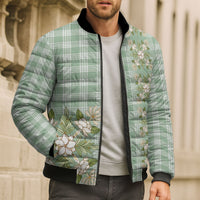 Liko Kukui Hawai'i Palaka Squares Maile Leaf Bomber Puffer Jacket Flowers Hawaiian Quilt Patterns LT9 - Polynesian Pride