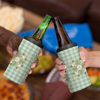 Liko Kukui Hawai'i Palaka Squares Maile Leaf 4 in 1 Can Cooler Tumbler Flowers Hawaiian Quilt Patterns LT9 - Polynesian Pride