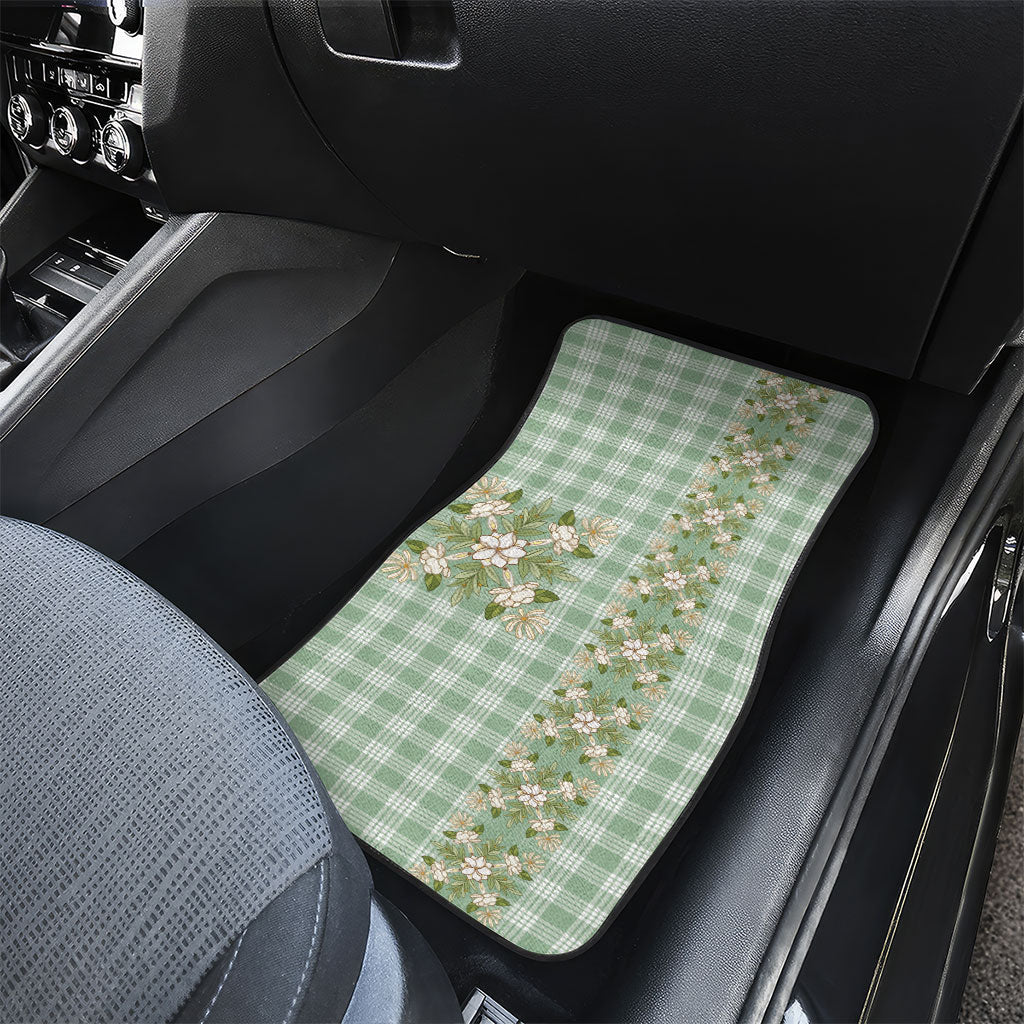 Liko Kukui Hawai'i Palaka Squares Maile Leaf Car Mats Flowers Hawaiian Quilt Patterns LT9 - Polynesian Pride