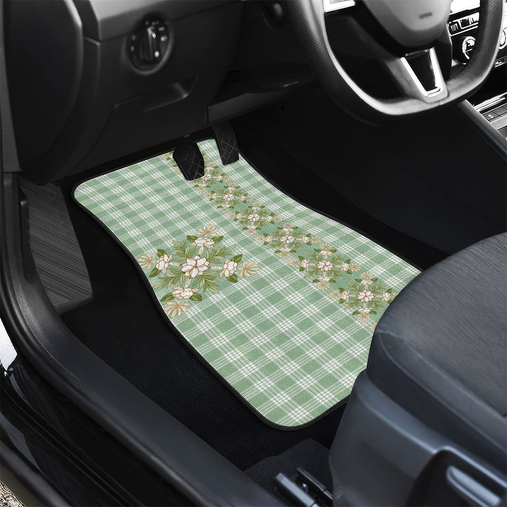 Liko Kukui Hawai'i Palaka Squares Maile Leaf Car Mats Flowers Hawaiian Quilt Patterns LT9 - Polynesian Pride