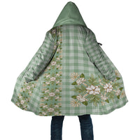 Liko Kukui Hawai'i Palaka Squares Maile Leaf Cloak Flowers Hawaiian Quilt Patterns LT9 Unisex Sage Green - Polynesian Pride