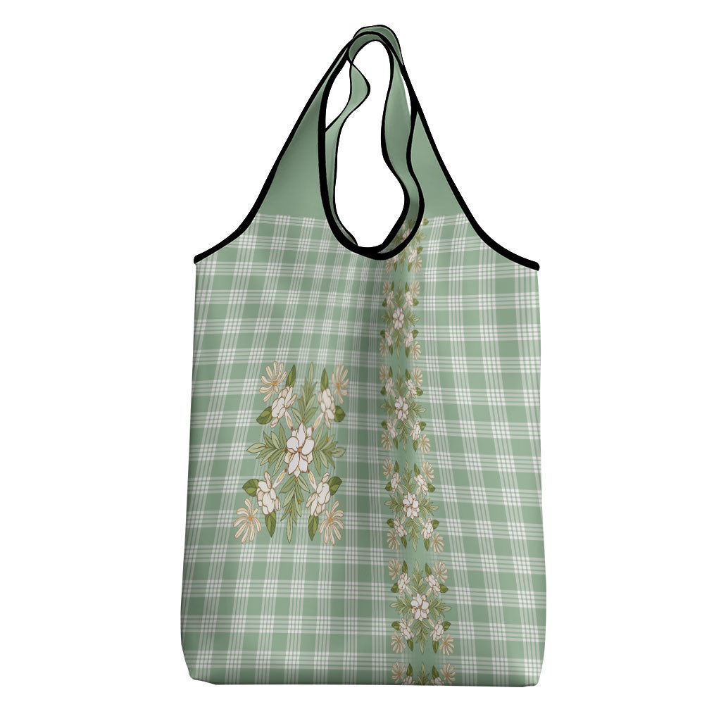 Liko Kukui Hawai'i Palaka Squares Maile Leaf Grocery Bag Flowers Hawaiian Quilt Patterns LT9 - Polynesian Pride