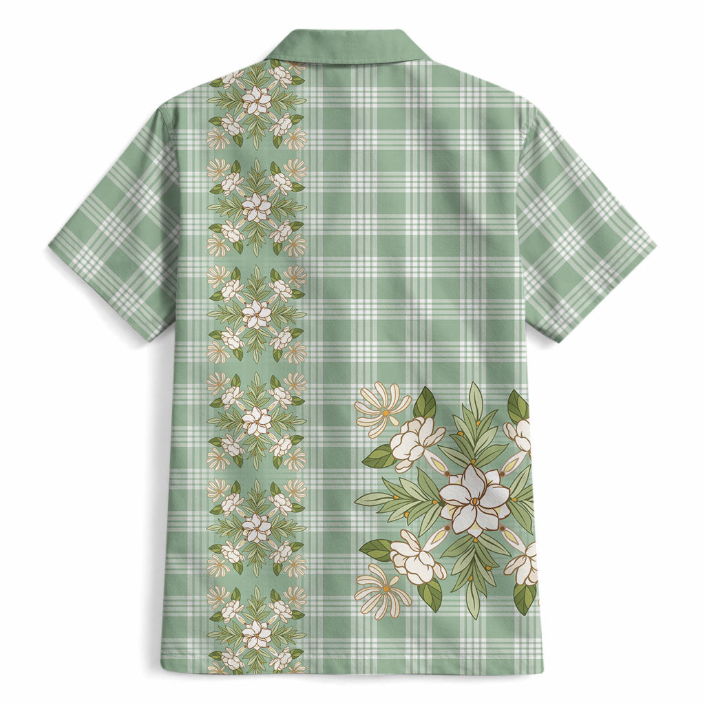 Liko Kukui Hawai'i Palaka Squares Maile Leaf Hawaiian Shirt Flowers Hawaiian Quilt Patterns LT9 - Polynesian Pride