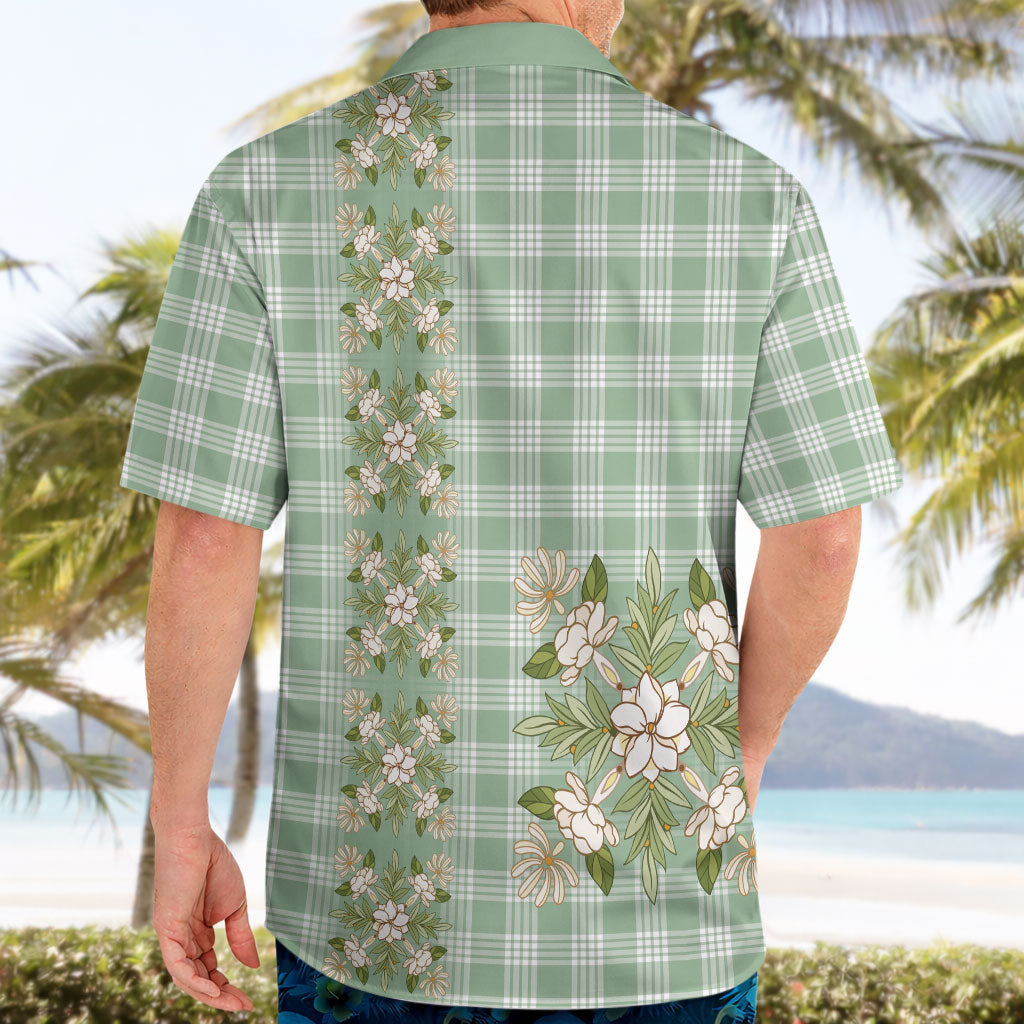 Liko Kukui Hawai'i Palaka Squares Maile Leaf Hawaiian Shirt Flowers Hawaiian Quilt Patterns LT9 - Polynesian Pride