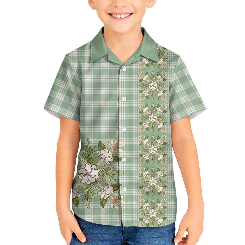 Liko Kukui Hawai'i Palaka Squares Maile Leaf Hawaiian Shirt Flowers Hawaiian Quilt Patterns LT9 - Polynesian Pride
