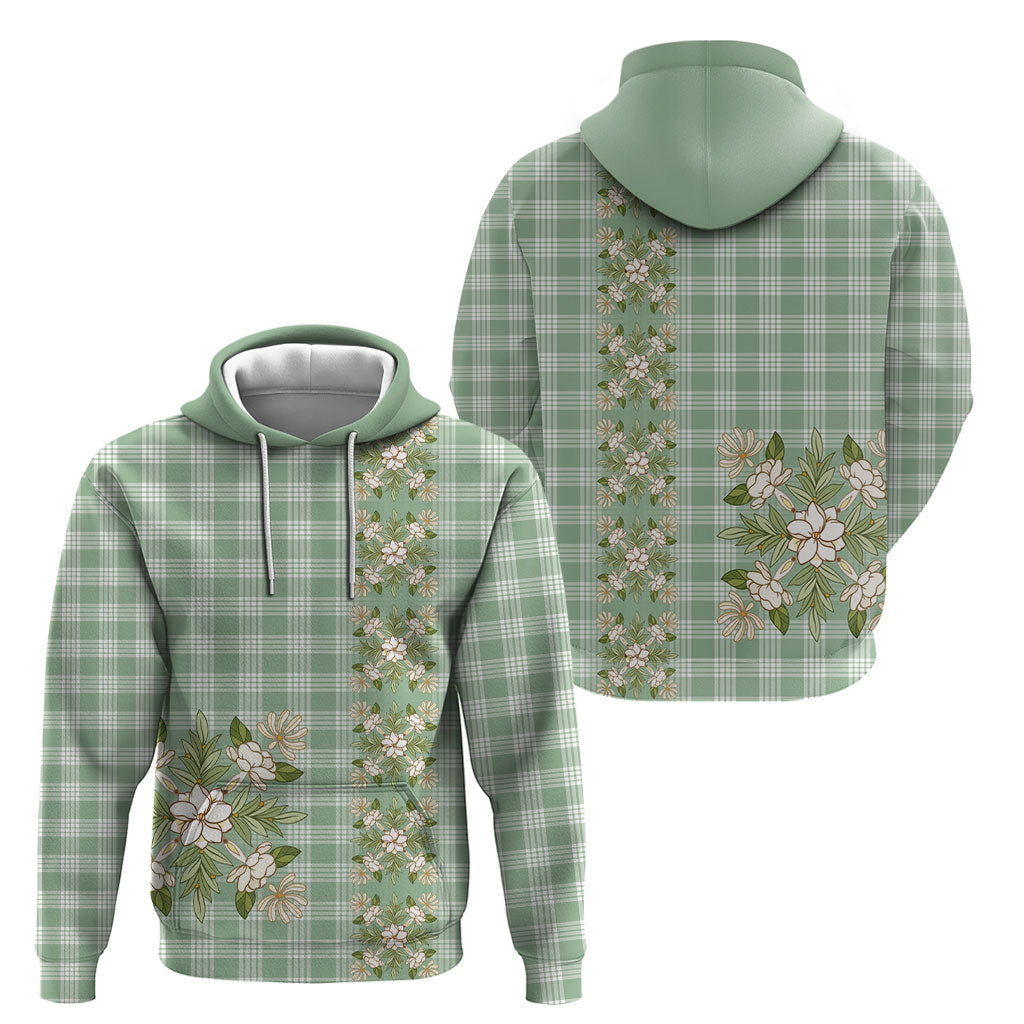 Liko Kukui Hawai'i Palaka Squares Maile Leaf Hoodie Flowers Hawaiian Quilt Patterns LT9 - Polynesian Pride
