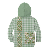 Liko Kukui Hawai'i Palaka Squares Maile Leaf Kid Hoodie Flowers Hawaiian Quilt Patterns LT9 - Polynesian Pride