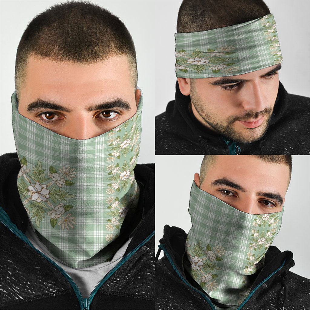 Liko Kukui Hawai'i Palaka Squares Maile Leaf Neck Gaiter Flowers Hawaiian Quilt Patterns LT9 - Polynesian Pride