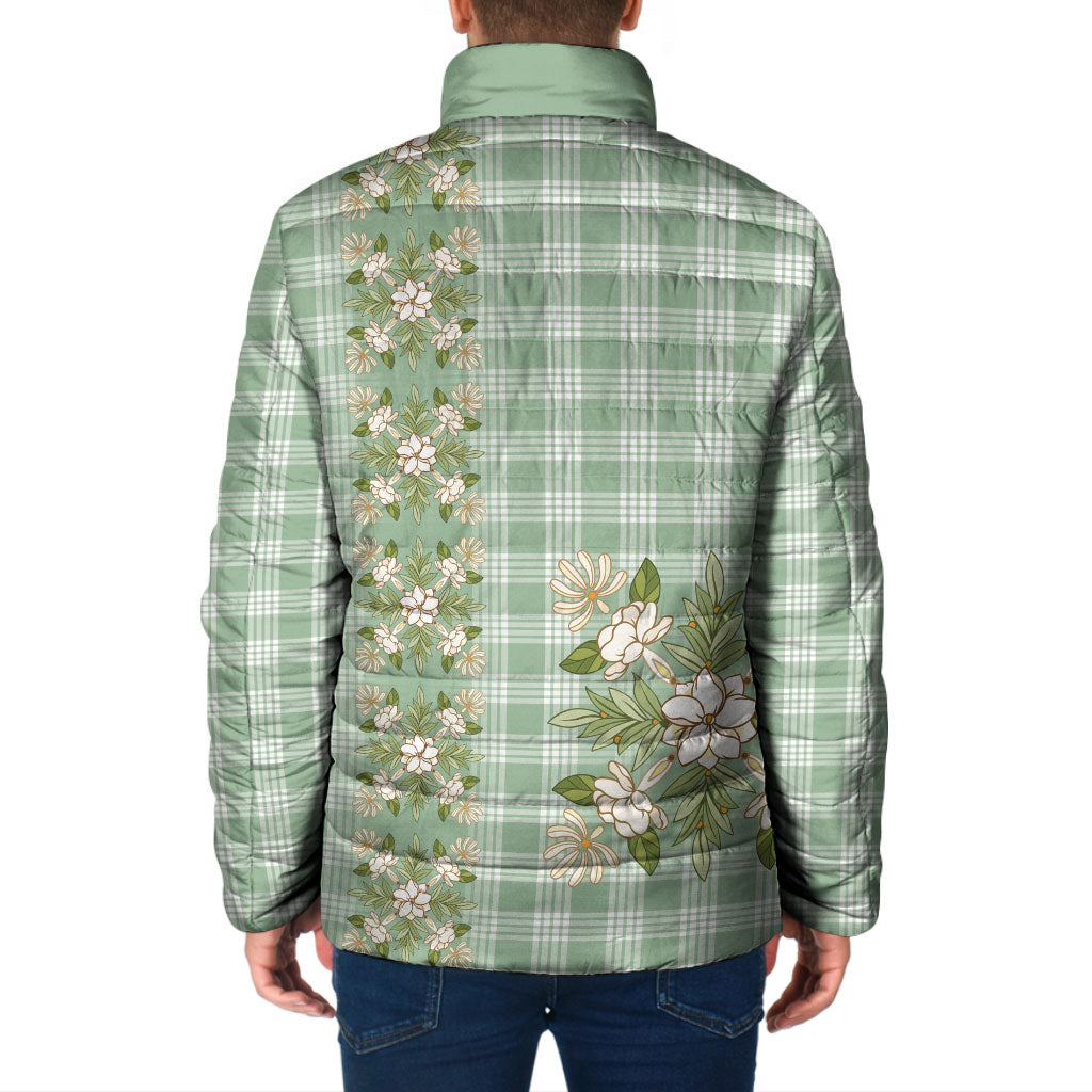 Liko Kukui Hawai'i Palaka Squares Maile Leaf Padded Jacket Flowers Hawaiian Quilt Patterns LT9 - Polynesian Pride