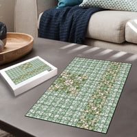 Liko Kukui Hawai'i Palaka Squares Maile Leaf Puzzle Flowers Hawaiian Quilt Patterns LT9 - Polynesian Pride