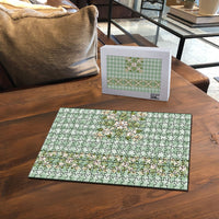 Liko Kukui Hawai'i Palaka Squares Maile Leaf Puzzle Flowers Hawaiian Quilt Patterns LT9 - Polynesian Pride