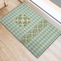 Liko Kukui Hawai'i Palaka Squares Maile Leaf Rubber Doormat Flowers Hawaiian Quilt Patterns LT9 - Polynesian Pride
