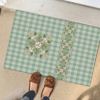 Liko Kukui Hawai'i Palaka Squares Maile Leaf Rubber Doormat Flowers Hawaiian Quilt Patterns LT9 - Polynesian Pride