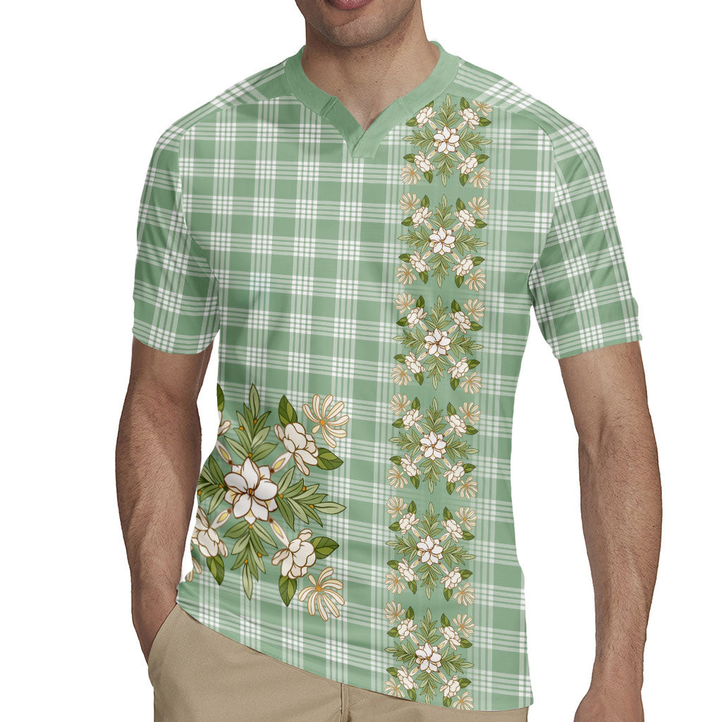 Liko Kukui Hawai'i Palaka Squares Maile Leaf Rugby Jersey Flowers Hawaiian Quilt Patterns LT9 - Polynesian Pride