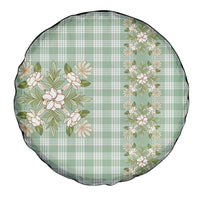 Liko Kukui Hawai'i Palaka Squares Maile Leaf Spare Tire Cover Flowers Hawaiian Quilt Patterns LT9 - Polynesian Pride