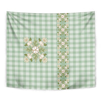 Liko Kukui Hawai'i Palaka Squares Maile Leaf Tapestry Flowers Hawaiian Quilt Patterns LT9 - Polynesian Pride