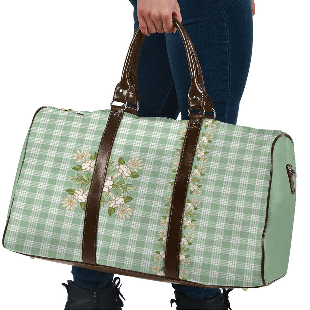 Liko Kukui Hawai'i Palaka Squares Maile Leaf Travel Bag Flowers Hawaiian Quilt Patterns LT9 - Polynesian Pride