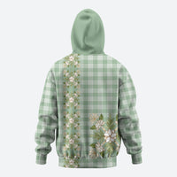 Liko Kukui Hawai'i Palaka Squares Maile Leaf Zip Hoodie Flowers Hawaiian Quilt Patterns LT9 - Polynesian Pride