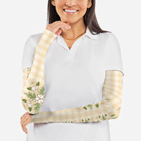 Melemele Ahiahia Hawai'i Palaka Squares Maile Leaf Arm Sleeves Flowers Hawaiian Quilt Patterns LT9 - Polynesian Pride