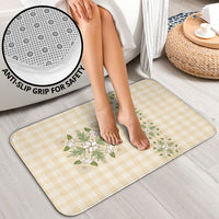Melemele Ahiahia Hawai'i Palaka Squares Maile Leaf Bathroom Set Flowers Hawaiian Quilt Patterns LT9 - Polynesian Pride