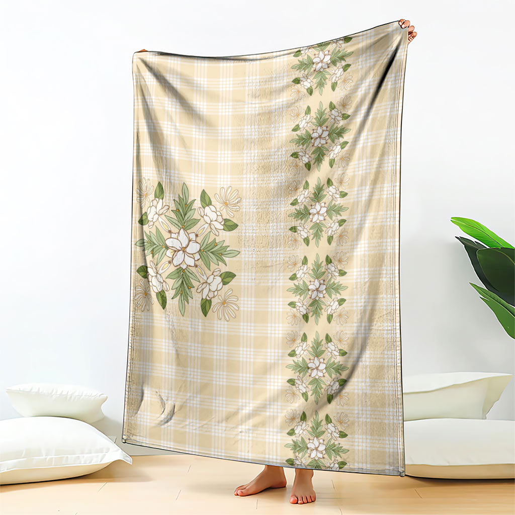 Melemele Ahiahia Hawai'i Palaka Squares Maile Leaf Blanket Flowers Hawaiian Quilt Patterns LT9 - Polynesian Pride