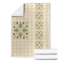 Melemele Ahiahia Hawai'i Palaka Squares Maile Leaf Blanket Flowers Hawaiian Quilt Patterns LT9 - Polynesian Pride