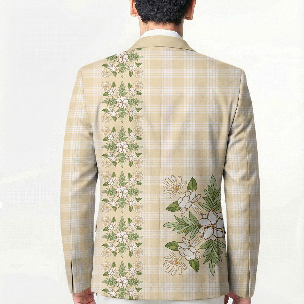 Melemele Ahiahia Hawai'i Palaka Squares Maile Leaf Blazer Flowers Hawaiian Quilt Patterns LT9 - Polynesian Pride