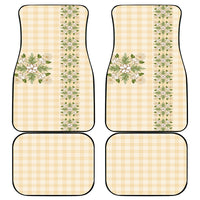 Melemele Ahiahia Hawai'i Palaka Squares Maile Leaf Car Mats Flowers Hawaiian Quilt Patterns LT9 - Polynesian Pride