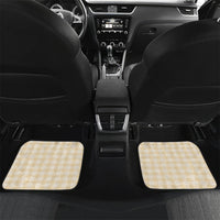 Melemele Ahiahia Hawai'i Palaka Squares Maile Leaf Car Mats Flowers Hawaiian Quilt Patterns LT9 Set 2pcs - Back Pastel Yellow - Polynesian Pride