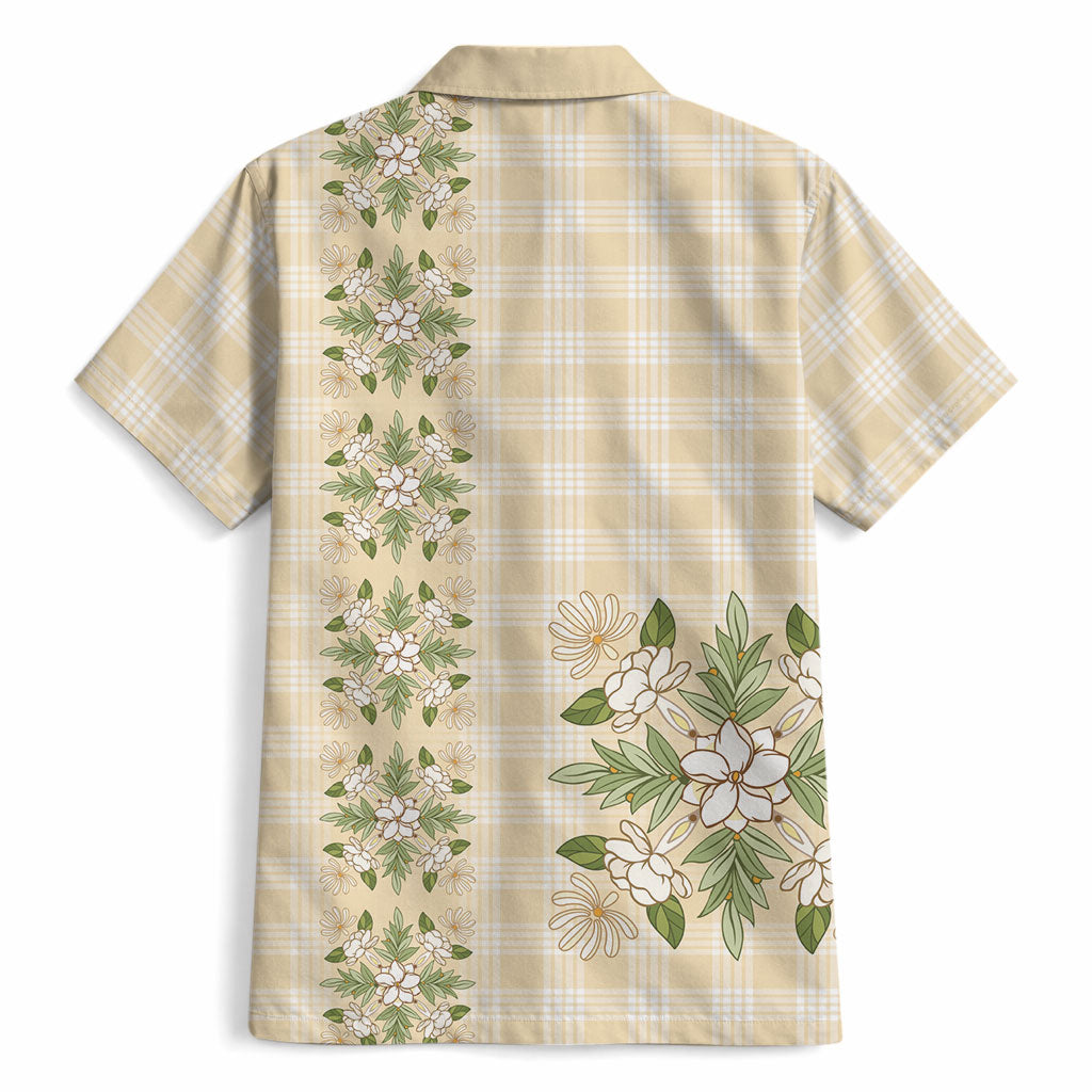 Melemele Ahiahia Hawai'i Palaka Squares Maile Leaf Hawaiian Shirt Flowers Hawaiian Quilt Patterns LT9 - Polynesian Pride