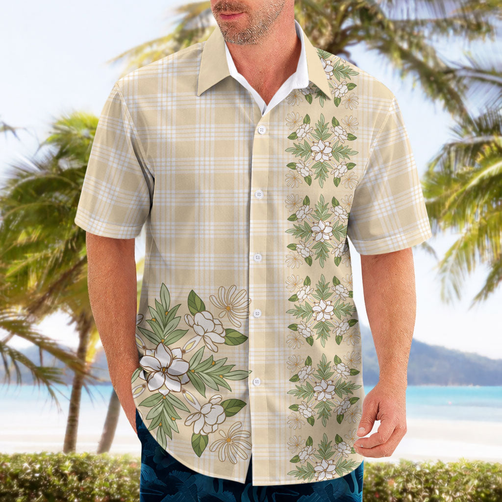 Melemele Ahiahia Hawai'i Palaka Squares Maile Leaf Hawaiian Shirt Flowers Hawaiian Quilt Patterns LT9 - Polynesian Pride