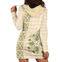Melemele Ahiahia Hawai'i Palaka Squares Maile Leaf Hoodie Dress Flowers Hawaiian Quilt Patterns LT9 - Polynesian Pride