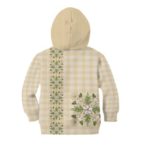 Melemele Ahiahia Hawai'i Palaka Squares Maile Leaf Kid Hoodie Flowers Hawaiian Quilt Patterns LT9 - Polynesian Pride