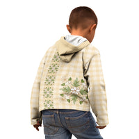 Melemele Ahiahia Hawai'i Palaka Squares Maile Leaf Kid Hoodie Flowers Hawaiian Quilt Patterns LT9 - Polynesian Pride