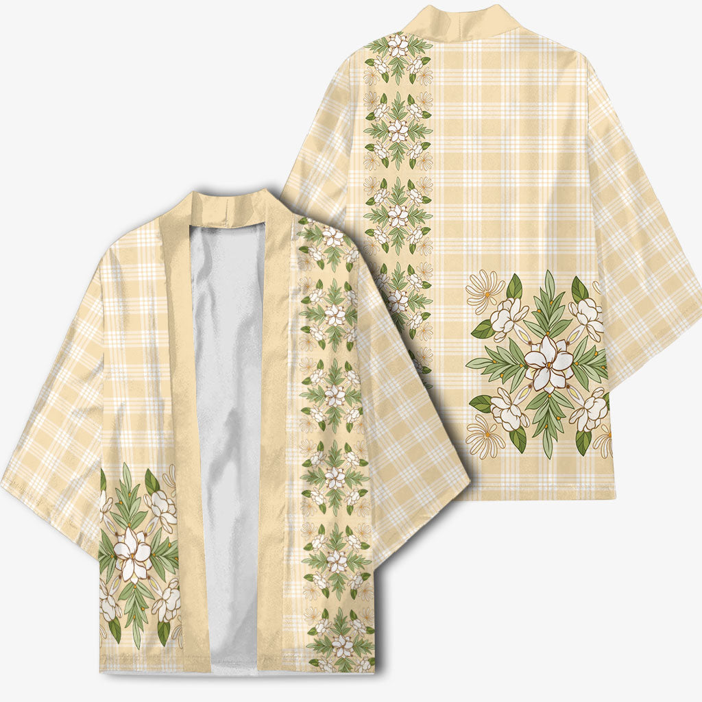 Melemele Ahiahia Hawai'i Palaka Squares Maile Leaf Kimono Flowers Hawaiian Quilt Patterns LT9 - Polynesian Pride
