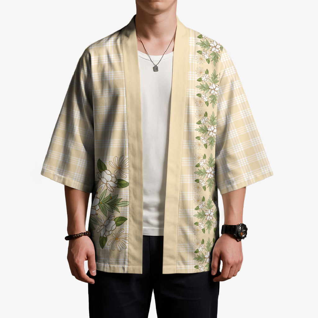 Melemele Ahiahia Hawai'i Palaka Squares Maile Leaf Kimono Flowers Hawaiian Quilt Patterns LT9 - Polynesian Pride