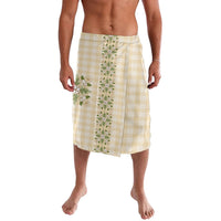 Melemele Ahiahia Hawai'i Palaka Squares Maile Leaf Lavalava Flowers Hawaiian Quilt Patterns LT9 Pastel Yellow - Polynesian Pride