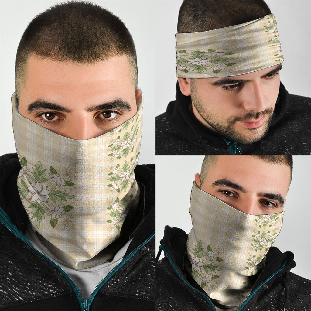 Melemele Ahiahia Hawai'i Palaka Squares Maile Leaf Neck Gaiter Flowers Hawaiian Quilt Patterns LT9 - Polynesian Pride