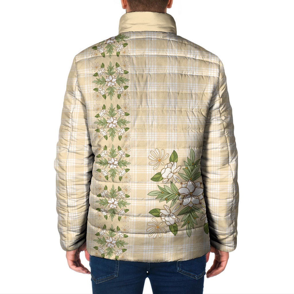Melemele Ahiahia Hawai'i Palaka Squares Maile Leaf Padded Jacket Flowers Hawaiian Quilt Patterns LT9 - Polynesian Pride