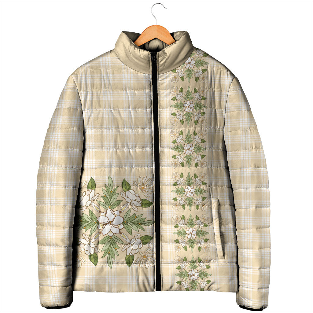 Melemele Ahiahia Hawai'i Palaka Squares Maile Leaf Padded Jacket Flowers Hawaiian Quilt Patterns LT9 - Polynesian Pride