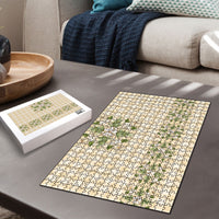 Melemele Ahiahia Hawai'i Palaka Squares Maile Leaf Puzzle Flowers Hawaiian Quilt Patterns LT9 - Polynesian Pride