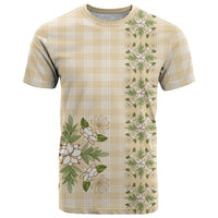 Melemele Ahiahia Hawai'i Palaka Squares Maile Leaf T Shirt Flowers Hawaiian Quilt Patterns LT9 Pastel Yellow - Polynesian Pride