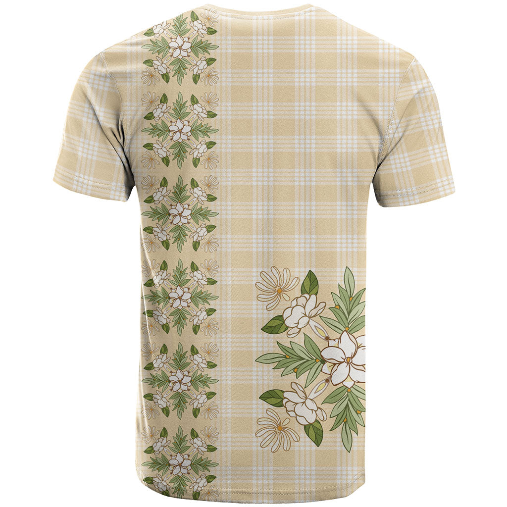 Melemele Ahiahia Hawai'i Palaka Squares Maile Leaf T Shirt Flowers Hawaiian Quilt Patterns LT9 - Polynesian Pride