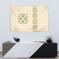 Melemele Ahiahia Hawai'i Palaka Squares Maile Leaf Tapestry Flowers Hawaiian Quilt Patterns LT9 - Polynesian Pride