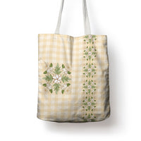 Melemele Ahiahia Hawai'i Palaka Squares Maile Leaf Tote Bag Flowers Hawaiian Quilt Patterns LT9 - Polynesian Pride