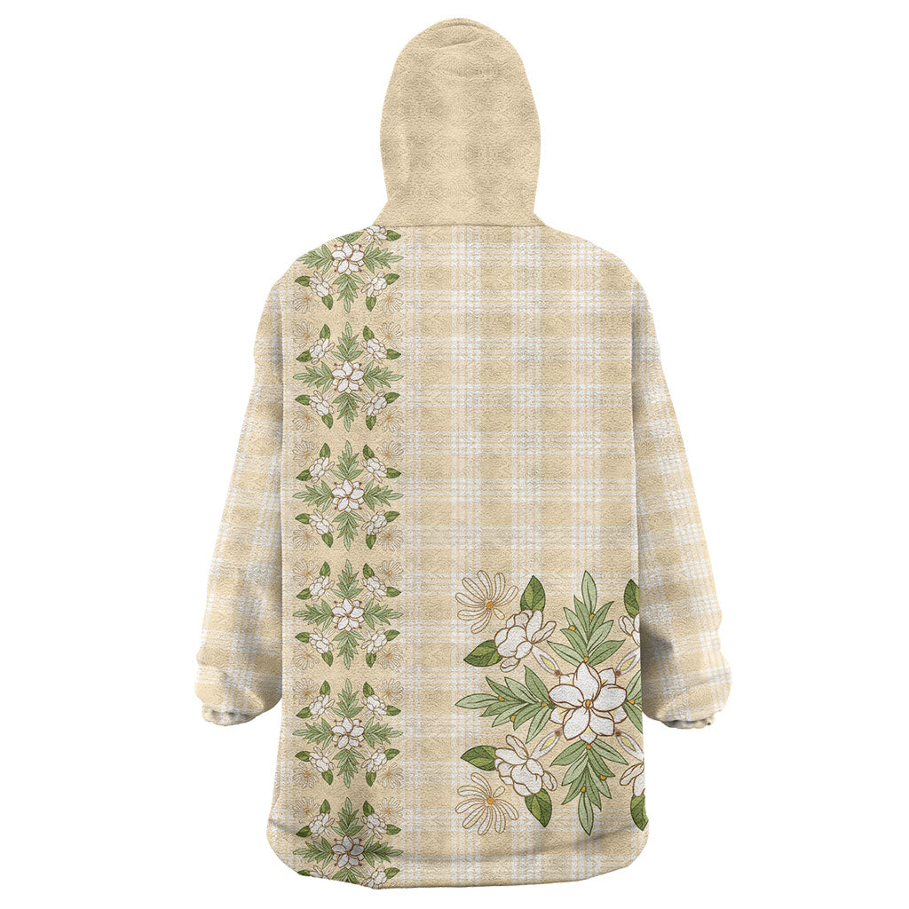 Melemele Ahiahia Hawai'i Palaka Squares Maile Leaf Wearable Blanket Hoodie Flowers Hawaiian Quilt Patterns LT9 - Polynesian Pride