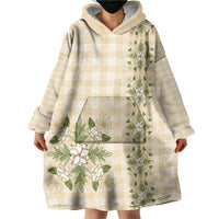 Melemele Ahiahia Hawai'i Palaka Squares Maile Leaf Wearable Blanket Hoodie Flowers Hawaiian Quilt Patterns LT9 - Polynesian Pride
