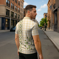 Melemele Ahiahia Hawai'i Palaka Squares Maile Leaf Zipper Polo Shirt Flowers Hawaiian Quilt Patterns LT9 - Polynesian Pride